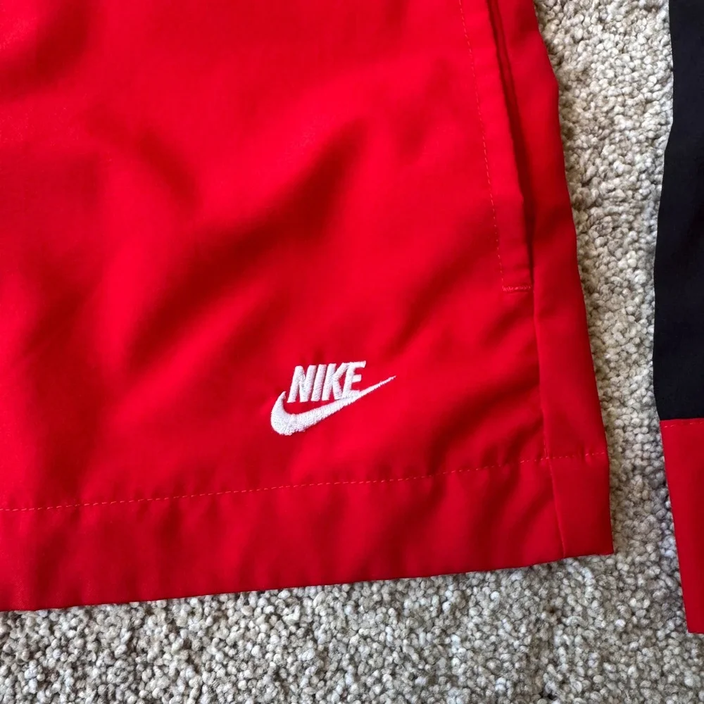 Vintage Y2K Nike Windbreaker Track Jacket Full Zip Red Women's Size L